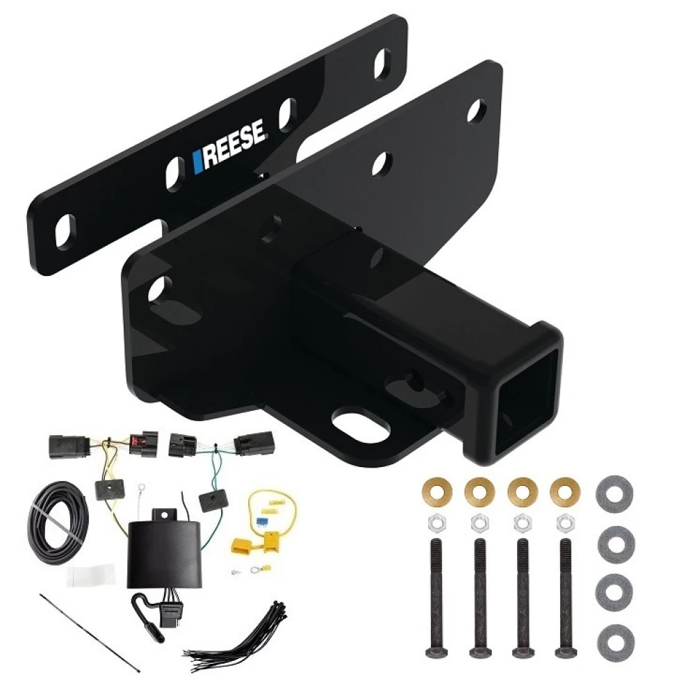 Custom Fit Trailer Hitch Wiring Harness (Plug & Play) Installation Hardware Installation Instructions 84382 118786 Reese Trailer Hitch Wiring 18-23 Jeep Wrangler JL (New Body Style) Class 3 2" Tow Receiver Reese Tekonsha 18 19 20 21 22 23 2018 2 Trailer Hitch w/ Wiring For 18-24 Jeep Wrangler JL (New Body Style) Class 3 2" Tow Receiver Reese Tekonsha