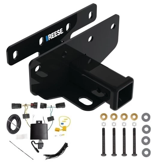 Custom Fit Trailer Hitch Wiring Harness (Plug & Play) Installation Hardware Installation Instructions 84382 118786 Reese Trailer Hitch Wiring 18-23 Jeep Wrangler JL (New Body Style) Class 3 2" Tow Receiver Reese Tekonsha 18 19 20 21 22 23 2018 2 Trailer Hitch w/ Wiring For 18-24 Jeep Wrangler JL (New Body Style) Class 3 2" Tow Receiver Reese Tekonsha