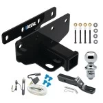 Reese Trailer Tow Hitch For 07-18 Jeep Wrangler JK 18-25 JL 3 2" Receiver Complete Package w/ Wiring and 1-7/8" Ball