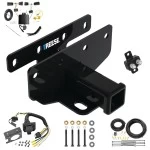 Custom Fit Trailer Hitch Wiring Harness (Plug & Play) Trailer Connector Adapter Brake Control Wiring Kit Circuit Breaker Installation Hardware Installation Instructions 84382 85343 20506 7012a 118786 Reese Trailer Hitch 7-Way RV Wiring 18-23 Jeep Wran Trailer Hitch w/ 7-Way RV Wiring For 18-24 Jeep Wrangler JL (New Body Style) Class 3 2" Receiver Reese