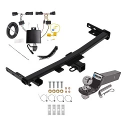 Reese Trailer Tow Hitch For 19-23 Jeep Cherokee Trailhawk Complete Package w/ Wiring and 2" Ball