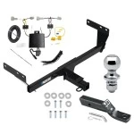 Reese Trailer Tow Hitch For 21-24 Nissan Rogue 2" Receiver Class 3 w/ Wiring Harness Kit + 1-7/8" Ball