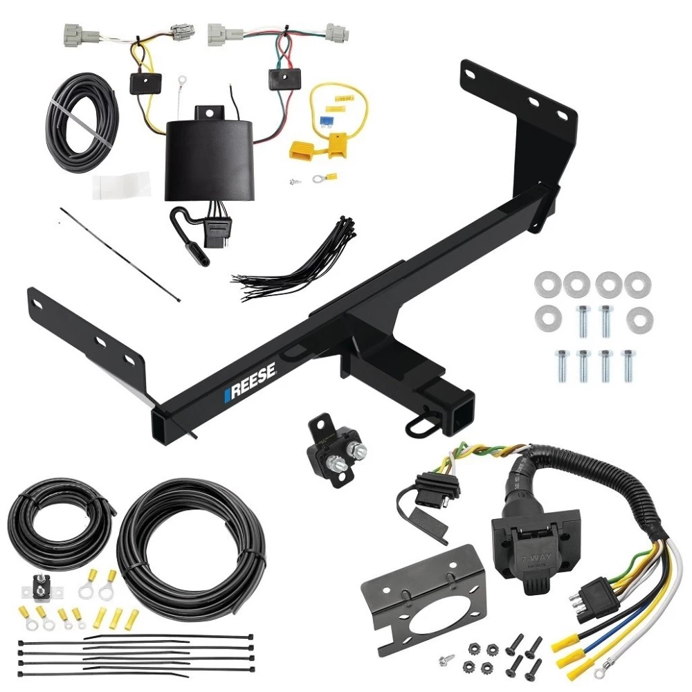 Trailer Hitch w/ 7-Way RV Wiring For 21-24 Nissan Rogue Class 3 2" Receiver All Models Reese