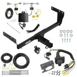 Trailer Hitch w/ 7-Way RV Wiring For 21-24 Nissan Rogue Class 3 2" Receiver All Models Reese