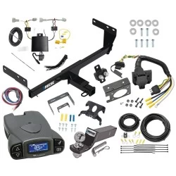 Trailer Hitch Tow Package Prodigy P3 Brake Control For 21-27 Nissan Rogue w/ 7-Way RV Wiring 2" Drop Mount 2" Ball Class 3 2" Receiver Reese Tekonsha