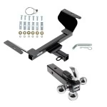 Reese Trailer Tow Hitch Receiver For 18-27 Chevy Equinox GMC Terrain Gasoline w/Tri-Ball Triple Ball 1-7/8" 2" 2-5/16"
