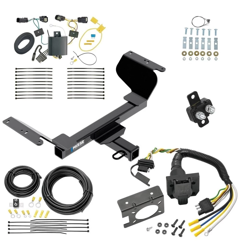 Trailer Hitch w/ 7-Way RV Wiring For 18-24 Chevrolet Equinox Gasoline, Premier Models Class 3 2" Receiver Reese