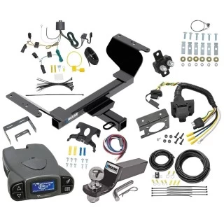 Trailer Hitch Tow Package Prodigy P3 Brake Control For 18-25 GMC Terrain Gasoline, w/o Factory Tow PKG w/ 7-Way RV Wiring 2" Drop Mount 2" Ball Class 3 2" Receiver Reese Tekonsha