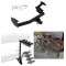 Trailer Hitch w/ 4 Bike Rack For 20-25 Hyundai Palisade KIA Telluride Approved for Recreational & Offroad Use Carrier for Adult Woman or Child Bicycles Foldable
