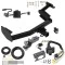 Trailer Hitch Tow Package w/ 7-Way RV Wiring For 20-22 Hyundai Palisade KIA Telluride w/ 2" Drop Mount 2" Ball Class 3 2" Receiver Reese