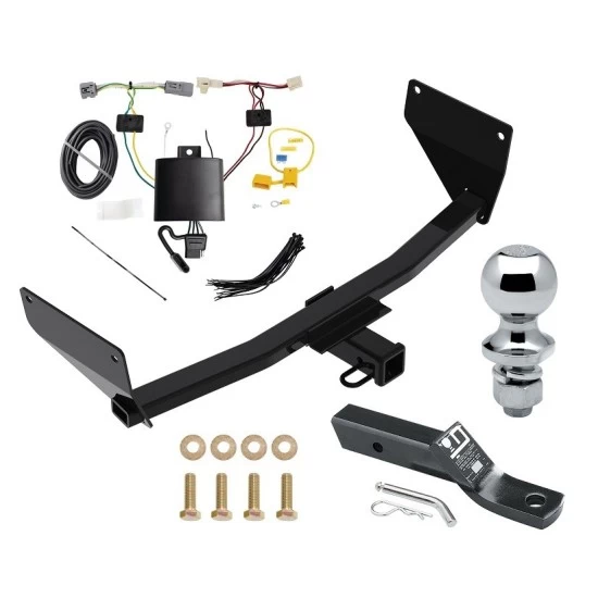 Reese Trailer Tow Hitch For 21-24 Toyota Venza All Models Class 3 2" Receiver Complete Package w/ Wiring and 1-7/8" Ball