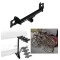 Trailer Hitch w/ 4 Bike Rack For 20-23 Tesla Y Approved for Recreational & Offroad Use Carrier for Adult Woman or Child Bicycles Foldable