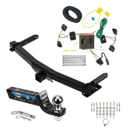 Class 4 7.5K Tow Package For 11-13 Dodge Durango All Models Trailer Hitch w/ Wiring 2" Drop Mount 2" Ball 2" Receiver Reese