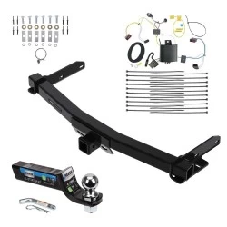 Tow Package For 14-21 Jeep Grand Cherokee 22-22 WK Trailer Hitch w/ Wiring 2" Drop Mount 2" Ball 2" Receiver Reese