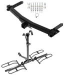 Reese Trailer Tow Hitch For 11-23 Dodge Durango Jeep Grand Cherokee w/Removable OEM Fascia 2022 WK Old Body Style w/ Platform Style 2 Bike Rack