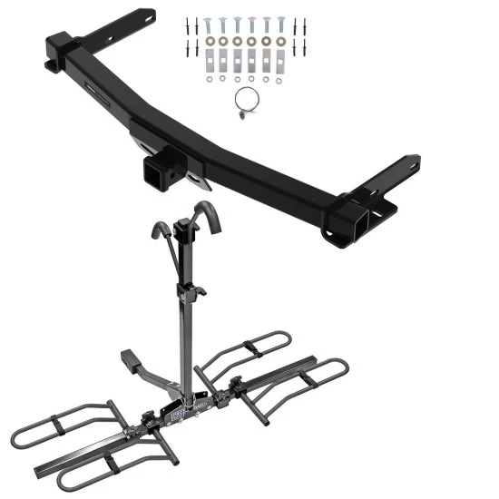 Reese Trailer Tow Hitch For 11-23 Dodge Durango Jeep Grand Cherokee w/Removable OEM Fascia 2022 WK Old Body Style w/ Platform Style 2 Bike Rack