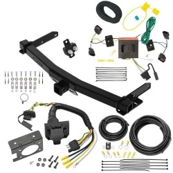Class 4 7.5K Trailer Hitch w/ 7-Way RV Wiring For 11-13 Dodge Durango All Models Class 4 2" Receiver Reese
