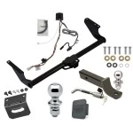 Ultimate Tow Package For 21-27 Toyota Sienna All Models Trailer Hitch w/ Wiring 2" Drop Mount Dual 2" and 1-7/8" Ball Lock Bracket Cover 2" Receiver Reese