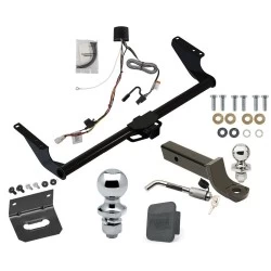 Ultimate Tow Package For 21-27 Toyota Sienna All Models Trailer Hitch w/ Wiring 2" Drop Mount Dual 2" and 1-7/8" Ball Lock Bracket Cover 2" Receiver Reese