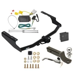 Reese Trailer Tow Hitch For 14-19 Toyota Highlander Deluxe Package Wiring 2" Ball Mount and Lock