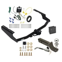 Reese Trailer Tow Hitch For 18-22 Lexus RX350L w/o Factory Tow PKG Deluxe Package Wiring 2" Ball Mount and Lock