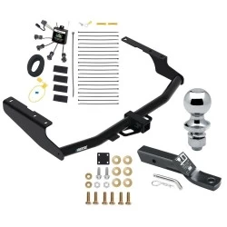 Reese Trailer Tow Hitch For 18-22 Lexus RX350L w/o Factory Tow PKG 2" Receiver w/ Zero Contact Wiring Harness Kit and 1-7/8" Ball