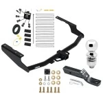 Reese Trailer Tow Hitch For 18-22 Lexus RX350L w/o Factory Tow PKG 2" Receiver Complete Package w/ Zero Contact Wiring Harness Kit and 2" Ball