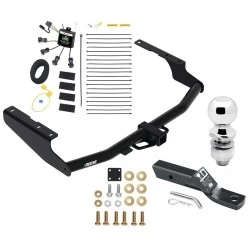 Reese Trailer Tow Hitch For 18-22 Lexus RX350L w/o Factory Tow PKG 2" Receiver Complete Package w/ Zero Contact Wiring Harness Kit and 2" Ball