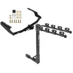 Reese Trailer Tow Hitch For 18-21 Lexus Rx350L 14-23 Toyota Highlander (Except with Dual Exhaust and XSE) Tilt Away Adult or Child Arms Fold Down 4 Bike Carrier