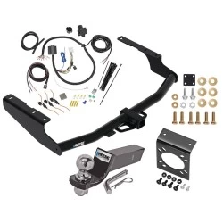 Trailer Hitch Tow Package w/ 7-Way RV Wiring For 14-19 Toyota Highlander w/ 2" Drop Mount 2" Ball Class 4 2" Receiver Reese