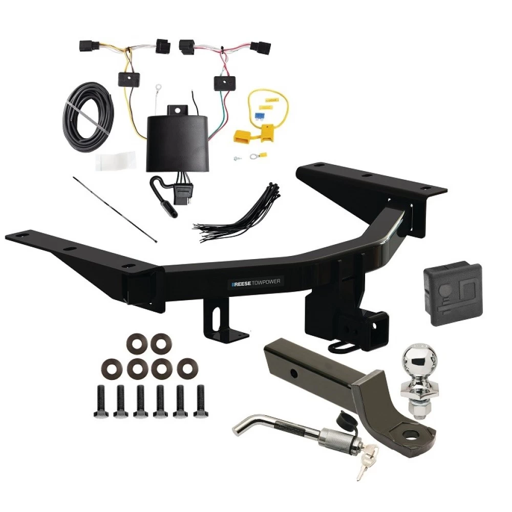 Reese Trailer Hitch For 22-27 Acura MDX All Models Class 4 Deluxe Package Wiring 2" Ball Mount and Lock