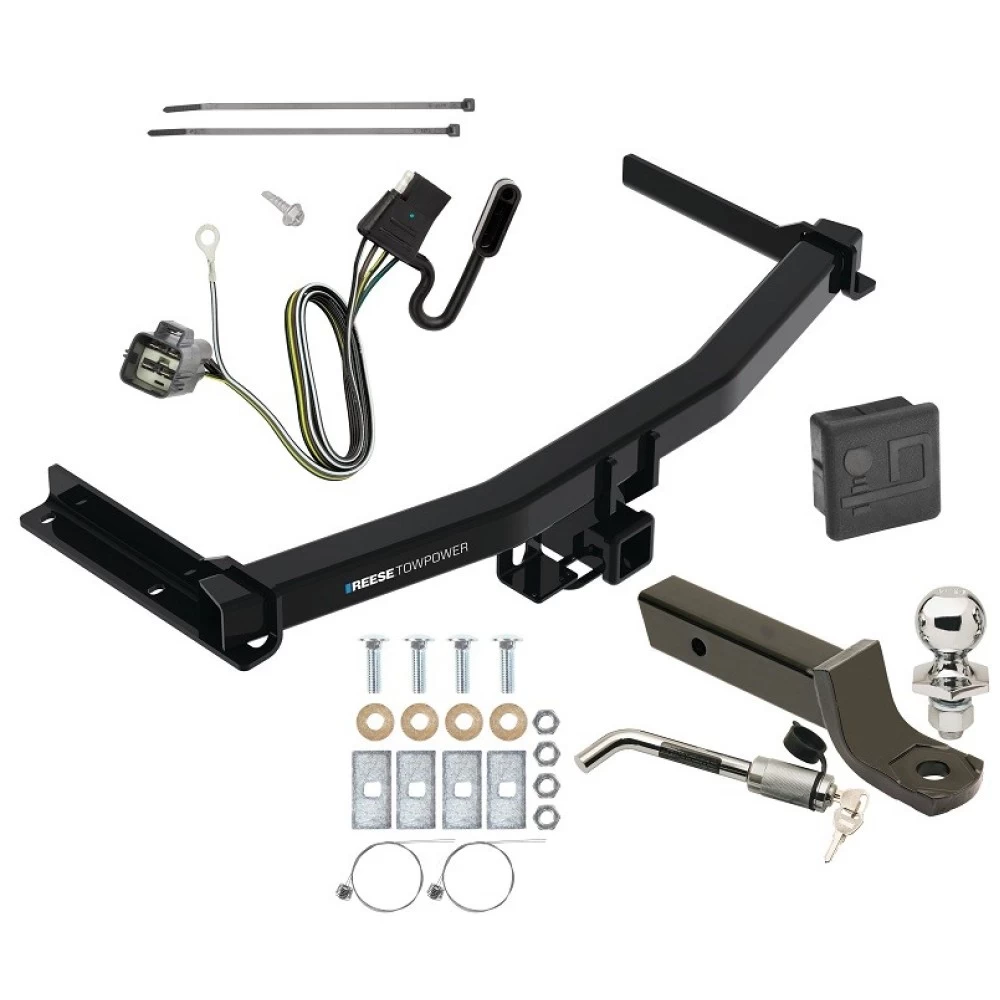 Reese Trailer Tow Hitch For 20-24 Cadillac XT6 Deluxe Package Wiring 2" Ball Mount and Lock