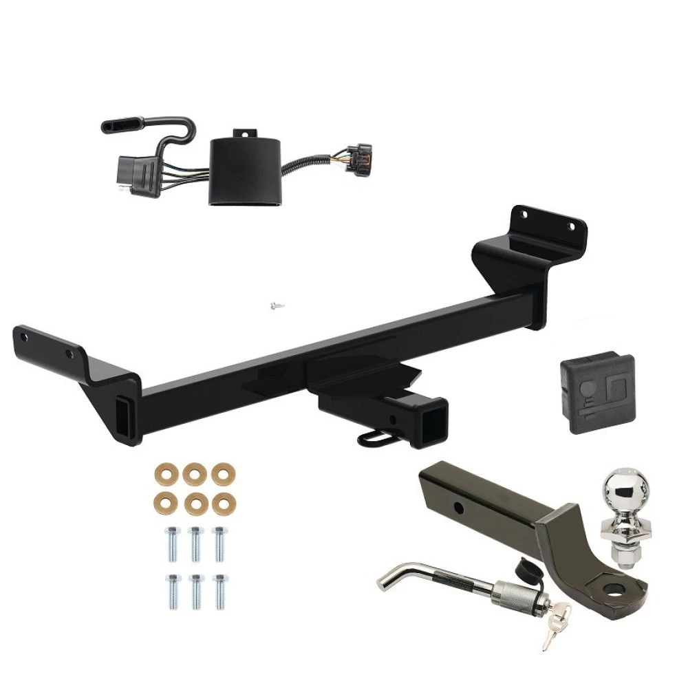 Reese Trailer Tow Hitch For 22-24 Hyundai Tucson Except N Line 25-27 XRT Models Deluxe Package Wiring 2" Ball Mount and Lock