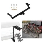 Trailer Hitch w/ 4 Bike Rack For 22-24 KIA Carnival Approved for Recreational & Offroad Use Carrier for Adult Woman or Child Bicycles Foldable Trailer Hitch w/ 4 Bike Rack For 22-24 KIA Carnival Approved for Recreational & Offroad Use Carrier for Adult Woman or Child Bicycles Foldable