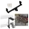 Trailer Hitch w/ 4 Bike Rack For 22-27 Mitsubishi Eclipse Cross Approved for Recreational & Offroad Use Carrier for Adult Woman or Child Bicycles Foldable