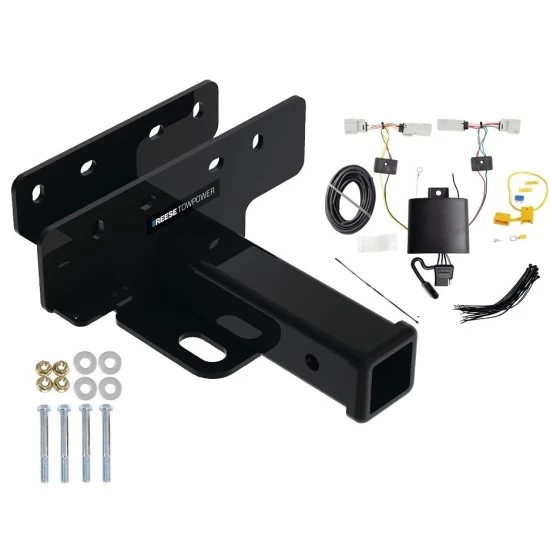 Reese Trailer Tow Hitch For 21-27 Ford Bronco w/ LED Taillights w/ Plug & Play Wiring Kit Class 3 2" Receiver