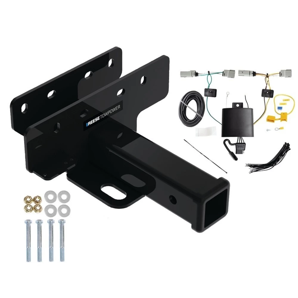 Reese Trailer Tow Hitch For 21-27 Ford Bronco w/o LED Taillights w/ Plug & Play Wiring Kit Class 3 2" Receiver