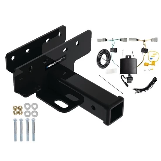 Reese Trailer Tow Hitch For 21-27 Ford Bronco w/o LED Taillights w/ Plug & Play Wiring Kit Class 3 2" Receiver