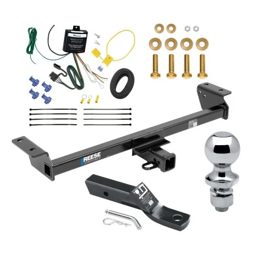 Reese Trailer Tow Hitch For 16-22 Lexus RX350 RX450h 2" Receiver Complete Package w/ Wiring and 1-7/8" Ball