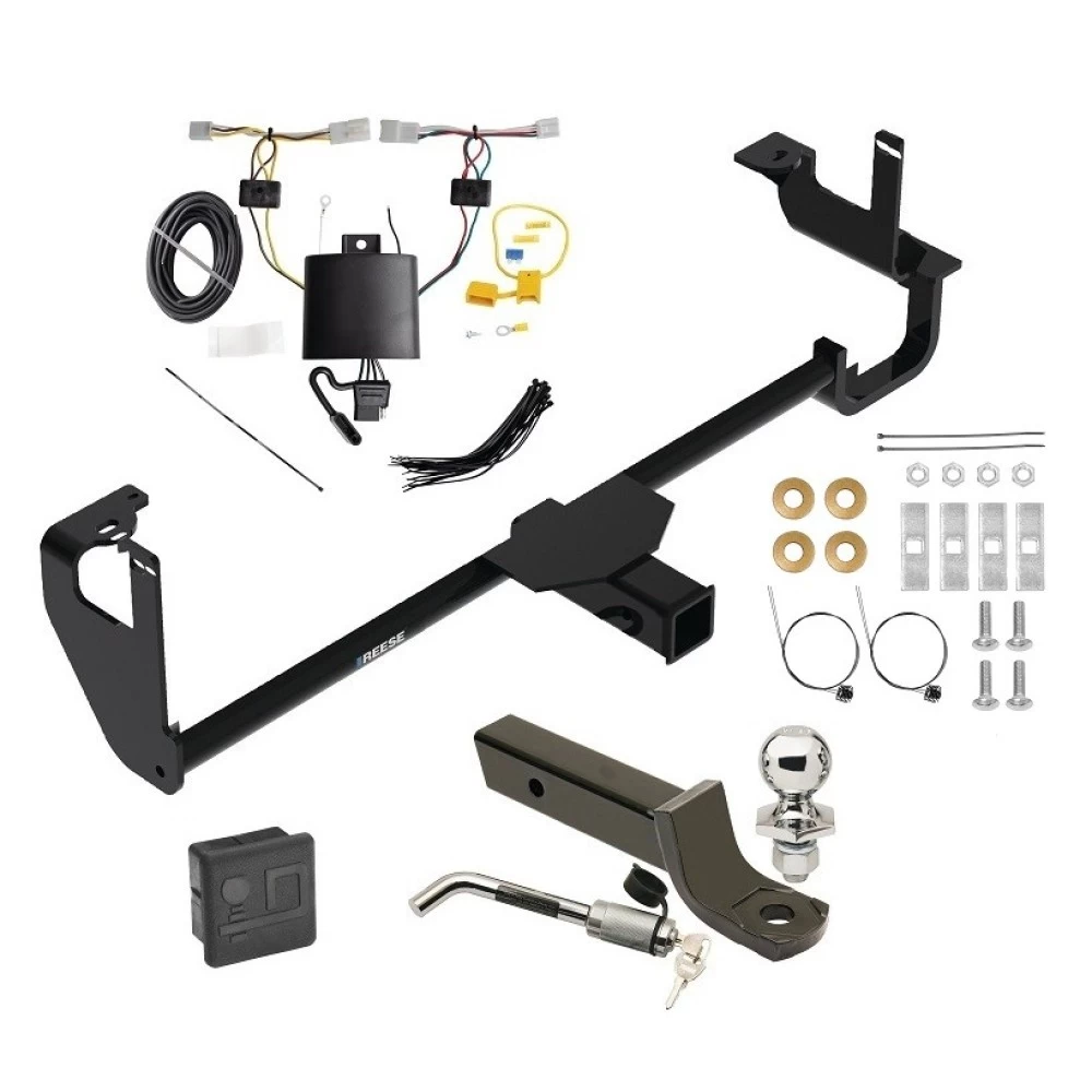 Reese Trailer Tow Hitch For 19-24 Lexus UX250h All Models Deluxe Package Wiring 2" Ball Mount and Lock