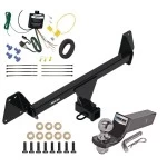 Custom Fit Trailer Hitch Wiring Harness (Requires Splicing) 2" Drop Ball-Mount w/ Pin/Clip 2" Chrome Ball Installation Hardware Installation Instructions 84553 119148 21536 Reese Towpower Trailer Tow Hitch 22-23 Toyota Corolla Cross w/LED Taill Reese Trailer Tow Hitch For 22-23 Toyota Corolla Cross w/LED Taillights Complete Package w/ Wiring and 2" Ball