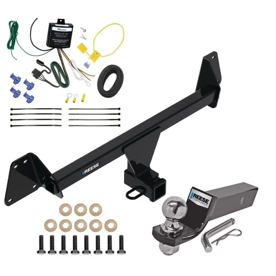 Custom Fit Trailer Hitch Wiring Harness (Requires Splicing) 2" Drop Ball-Mount w/ Pin/Clip 2" Chrome Ball Installation Hardware Installation Instructions 84553 119148 21536 Reese Towpower Trailer Tow Hitch 22-23 Toyota Corolla Cross w/LED Taill Reese Trailer Tow Hitch For 22-23 Toyota Corolla Cross w/LED Taillights Complete Package w/ Wiring and 2" Ball