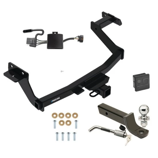 Reese Trailer Tow Hitch For 22-27 Hyundai Santa Cruz All Models Deluxe Package Wiring 2" Ball Mount and Lock