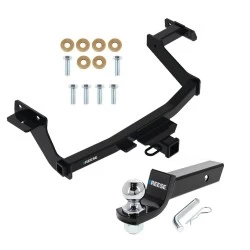 For 22-27 Hyundai Santa Cruz Trailer Hitch Tow PKG w/ Starter Kit Ball Mount w/ 2" Drop & 2" Ball By Reese Towpower