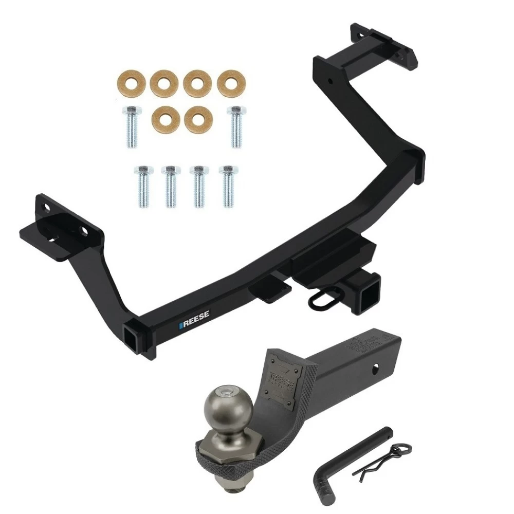 For 2022-2024 Hyundai Santa Cruz Trailer Hitch Tow PKG + Interlock Tactical Starter Kit w/ 2" Drop & 2" Ball By Reese Towpower