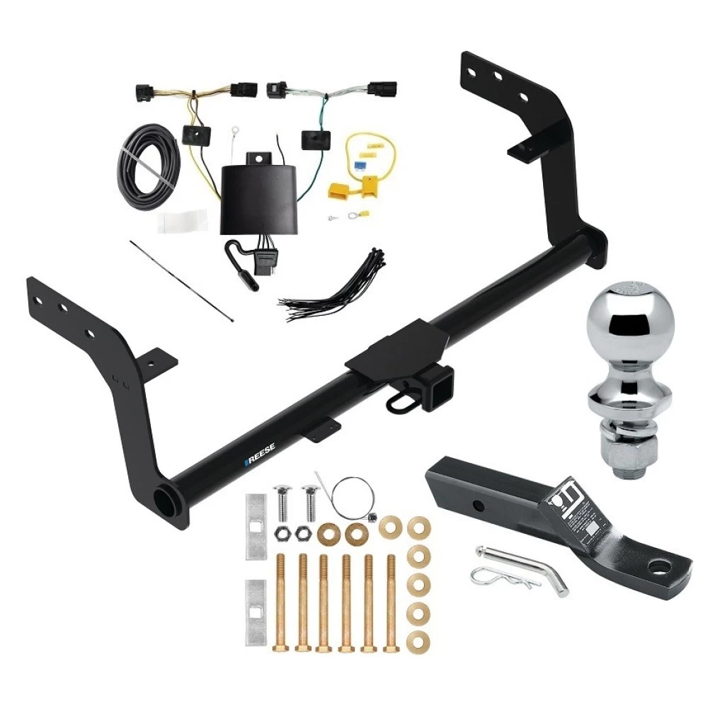 Reese Trailer Tow Hitch For 22-27 Genesis GV70 All Models Class 4 2" Receiver Complete Package w/ Wiring and 1-7/8" Ball