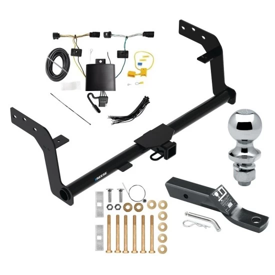 Reese Trailer Tow Hitch For 22-27 Genesis GV70 All Models Class 4 2" Receiver Complete Package w/ Wiring and 1-7/8" Ball