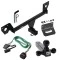 For 2020-2023 Buick Encore GX Trailer Hitch Tow PKG w/ 4-Flat Wiring Harness + Triple Ball Ball Mount 1-7/8" & 2" & 2-5/16" Trailer Balls + Pin/Clip + Wiring Bracket (For Essence w/Active Towplug Models) By Reese Towpower