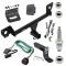 For 2021-2023 Chevrolet Trailblazer Trailer Hitch Tow PKG w/ 4-Flat Wiring + Ball Mount w/ 4" Drop + Interchangeable Ball 1-7/8" & 2" & 2-5/16" + Wiring Bracket + Dual Hitch & Coupler Locks + Hitch Cover (For w/Active Towpl