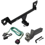 For 2021-2023 Chevrolet Trailblazer Trailer Hitch Tow PKG w/ 4-Flat Wiring + Interlock Tactical Starter Kit w/ 2" Drop & 2" Ball (For w/Active Towplug Models) By Reese Towpower